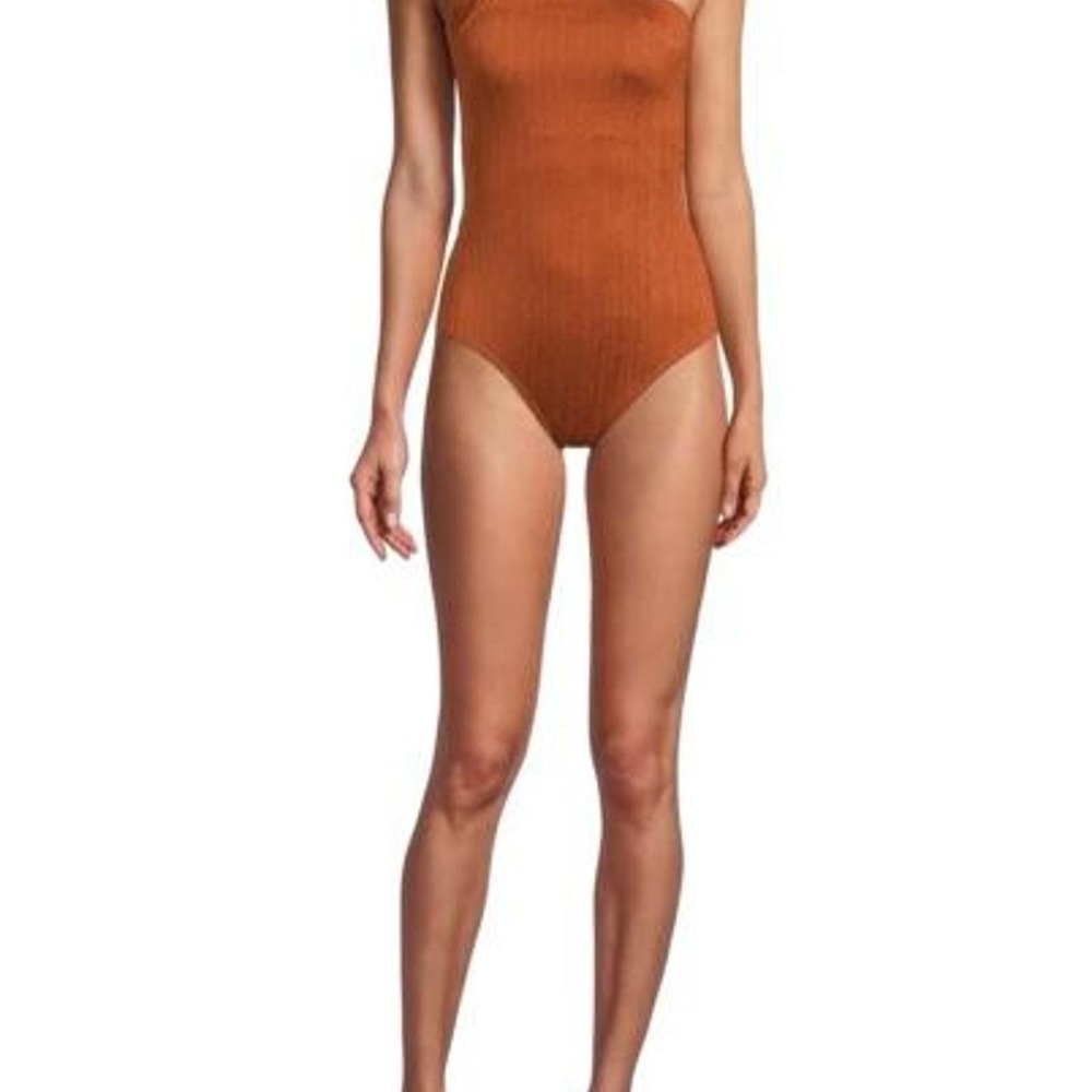 Brown One Piece Swimsuit Medium (8-10) New with Tags - Picture 2 of 8